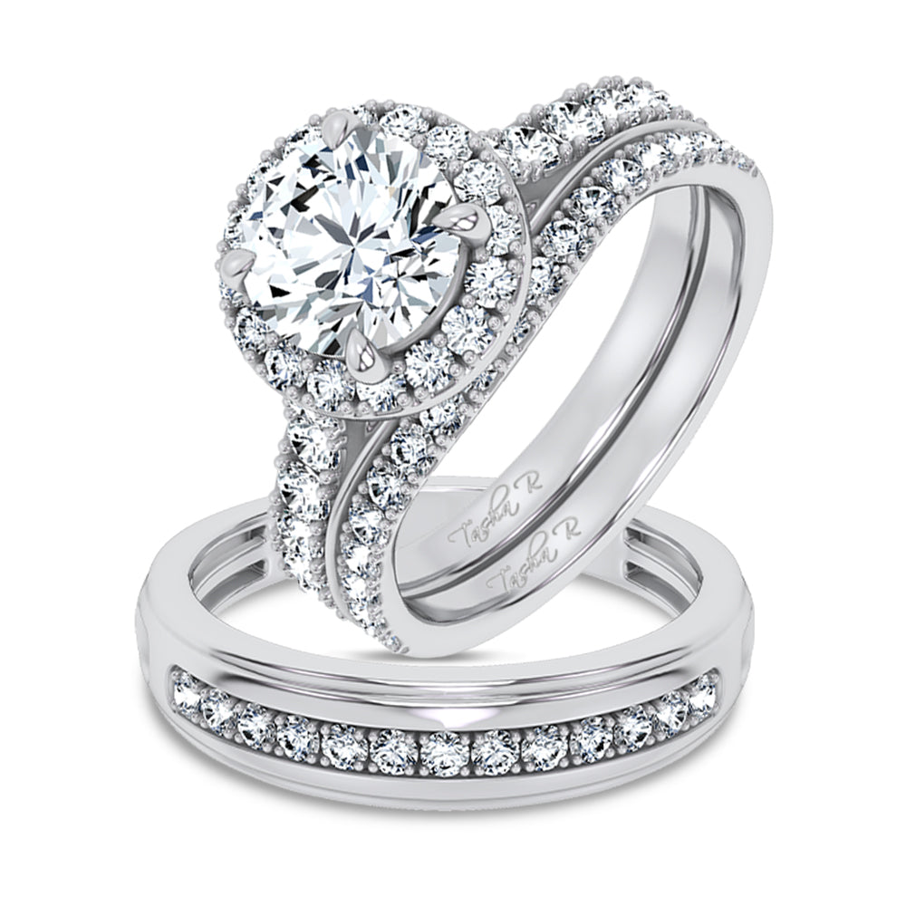 14K 2.94CT Certified Lab GrownTRIO SET 71144