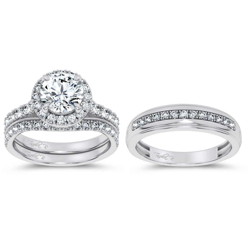 14K 2.94CT Certified Lab GrownTRIO SET 71144