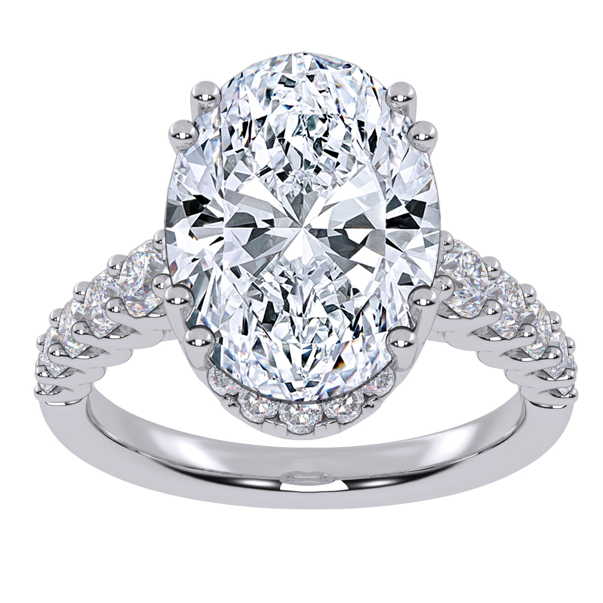 10K 4.75CT Lab Grown Diamond Engagement Ring 71172