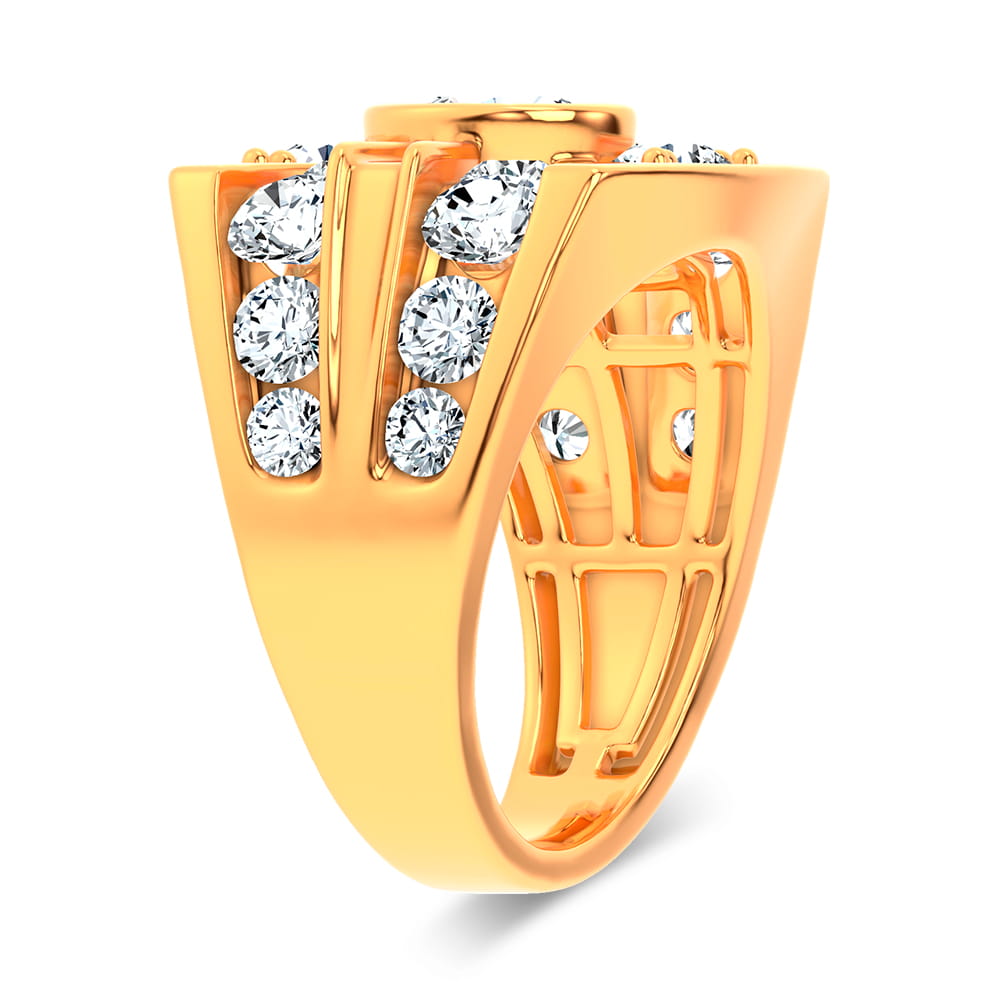 14k 4.75CT Certified Lab Grown Mens Ring 71233