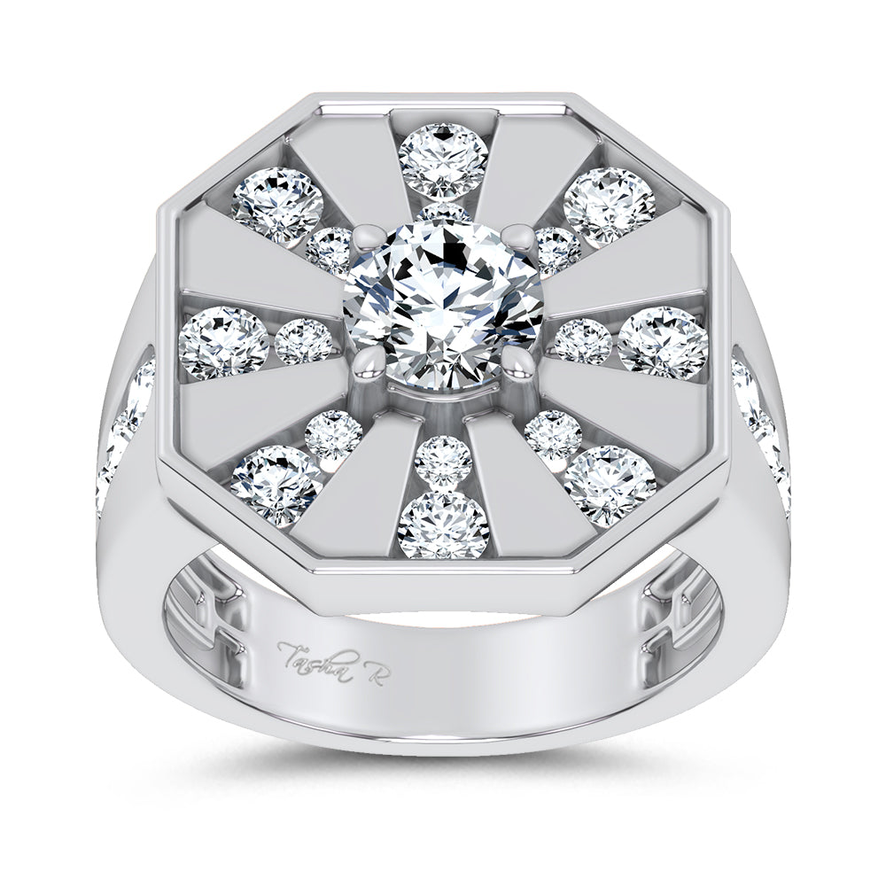 14k 3.00CT Certified Lab Grown Mens Ring 71236