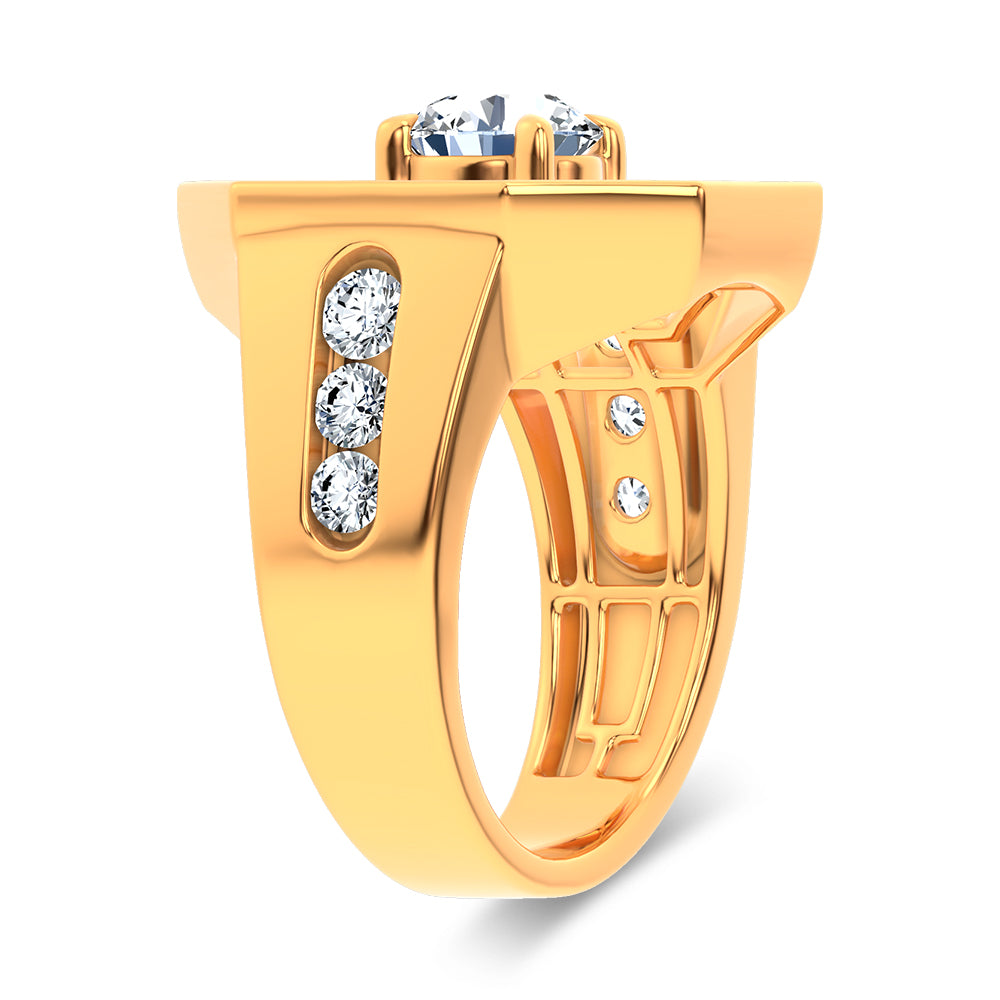 14k 3.00CT Certified Lab Grown Mens Ring 71237
