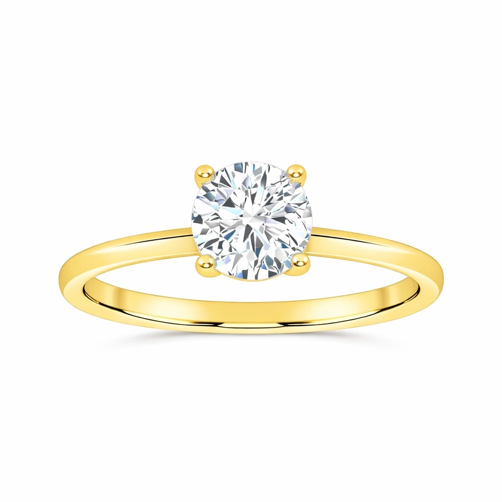 10K 1.00CT Certified Lab Grown Solitaire Ring 71731