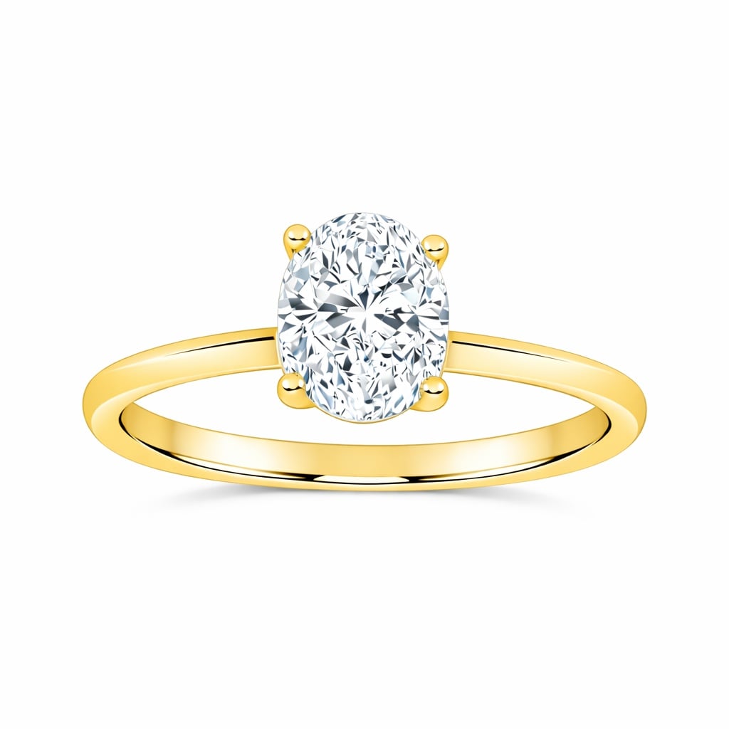 10K 1.00CT Certified Lab Grown Solitaire Ring 71831