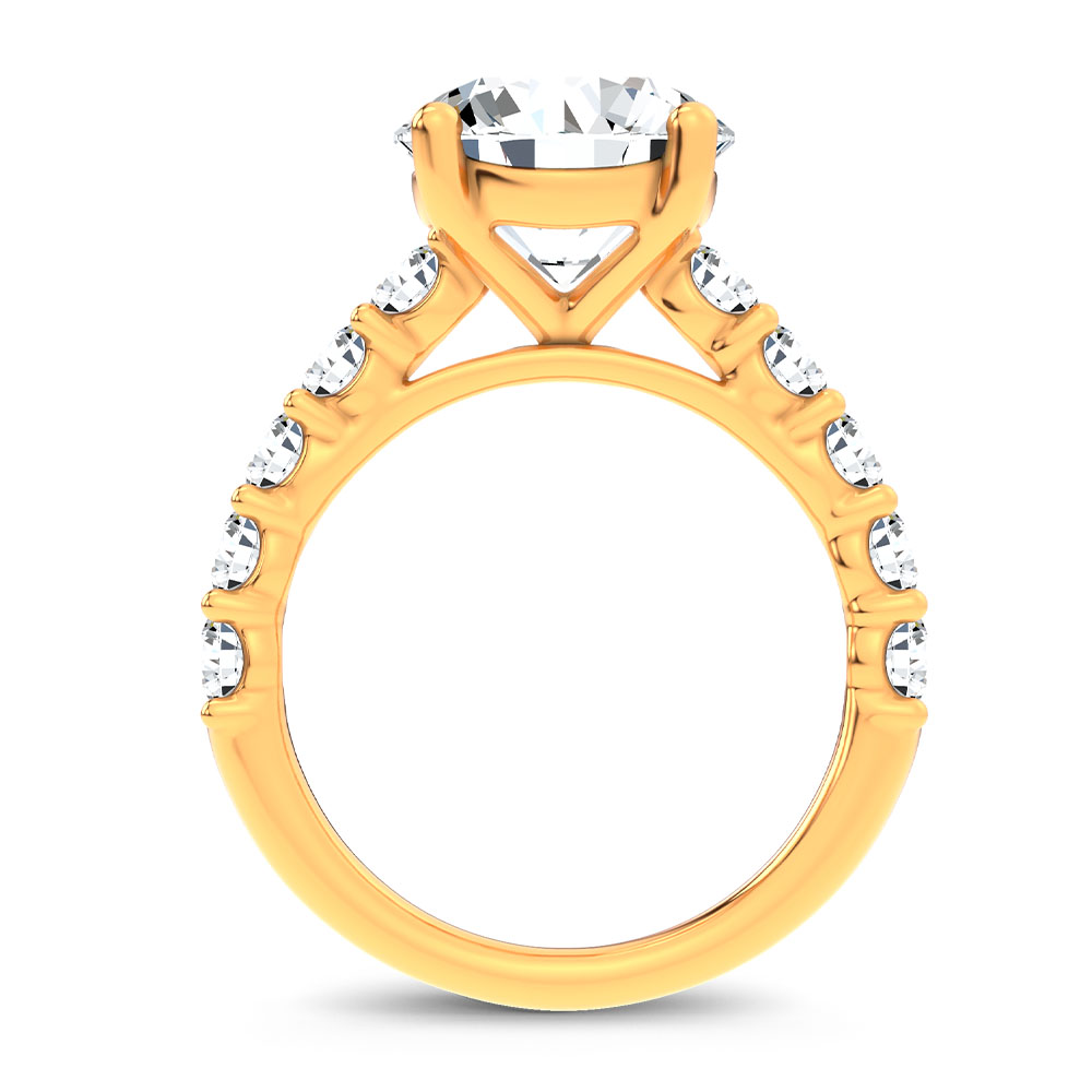 14K 4.20CT Certified Lab Grown Engagement Ring 71832