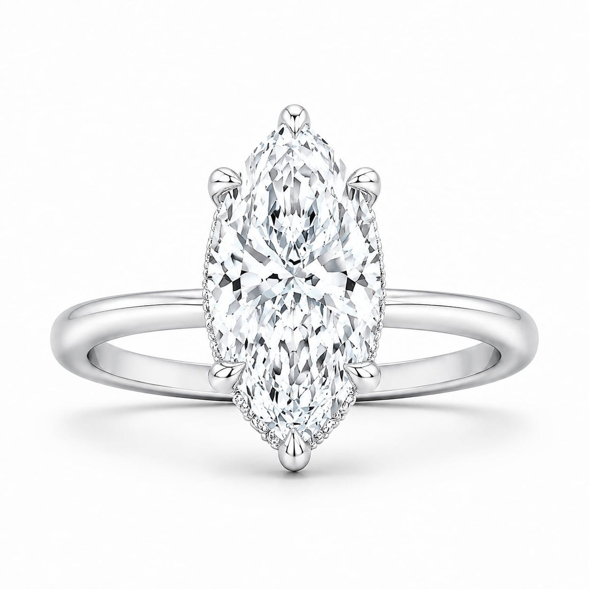 10K 1.00CT Certified Lab Grown Solitaire Ring 71880