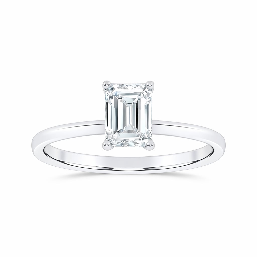 10K 0.50CT Certified Lab Grown Solitaire Ring 71923