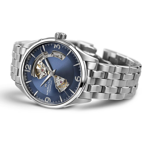 Hamilton H32705141 Jazzmaster Viewmatic Open Heart Auto 42mm Blue