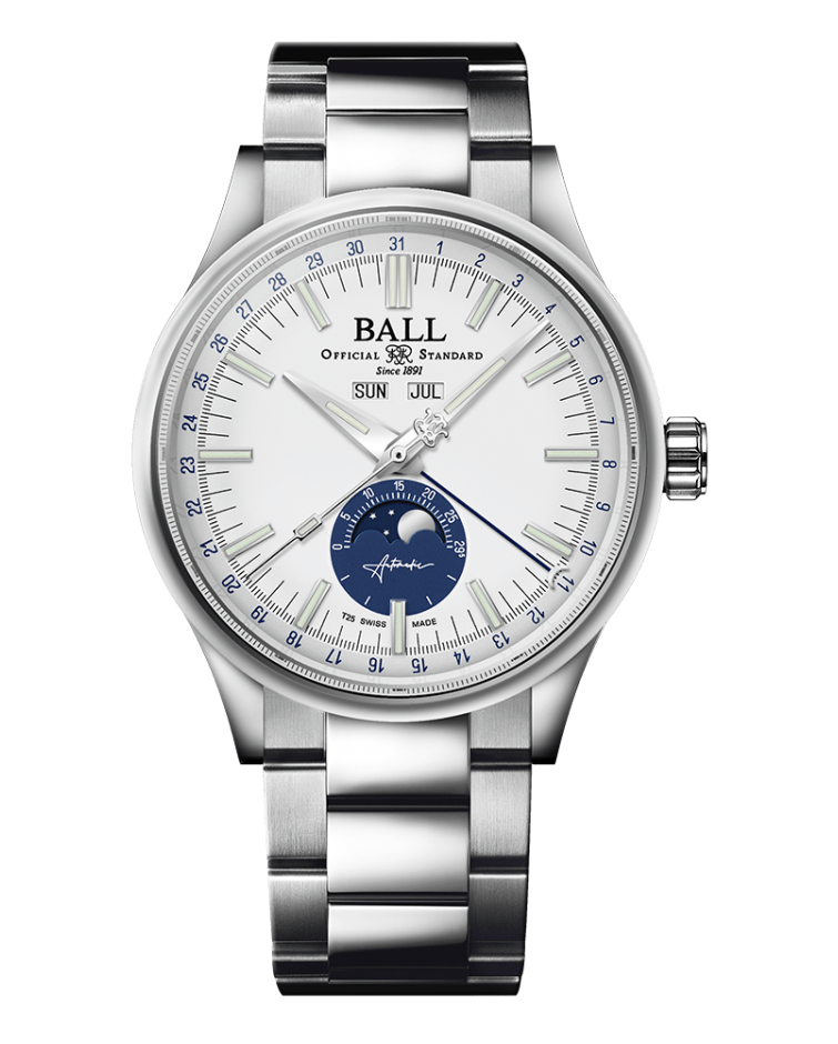 Ball Engineer II Moon Calendar (40mm) Watch NM3016C-S1J-WH