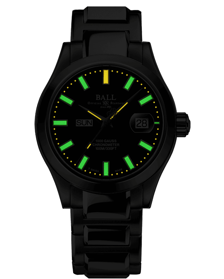 Ball Engineer III Marvelight Chronometer Day-Date (40mm) Watch NM9036C-S1C-BK