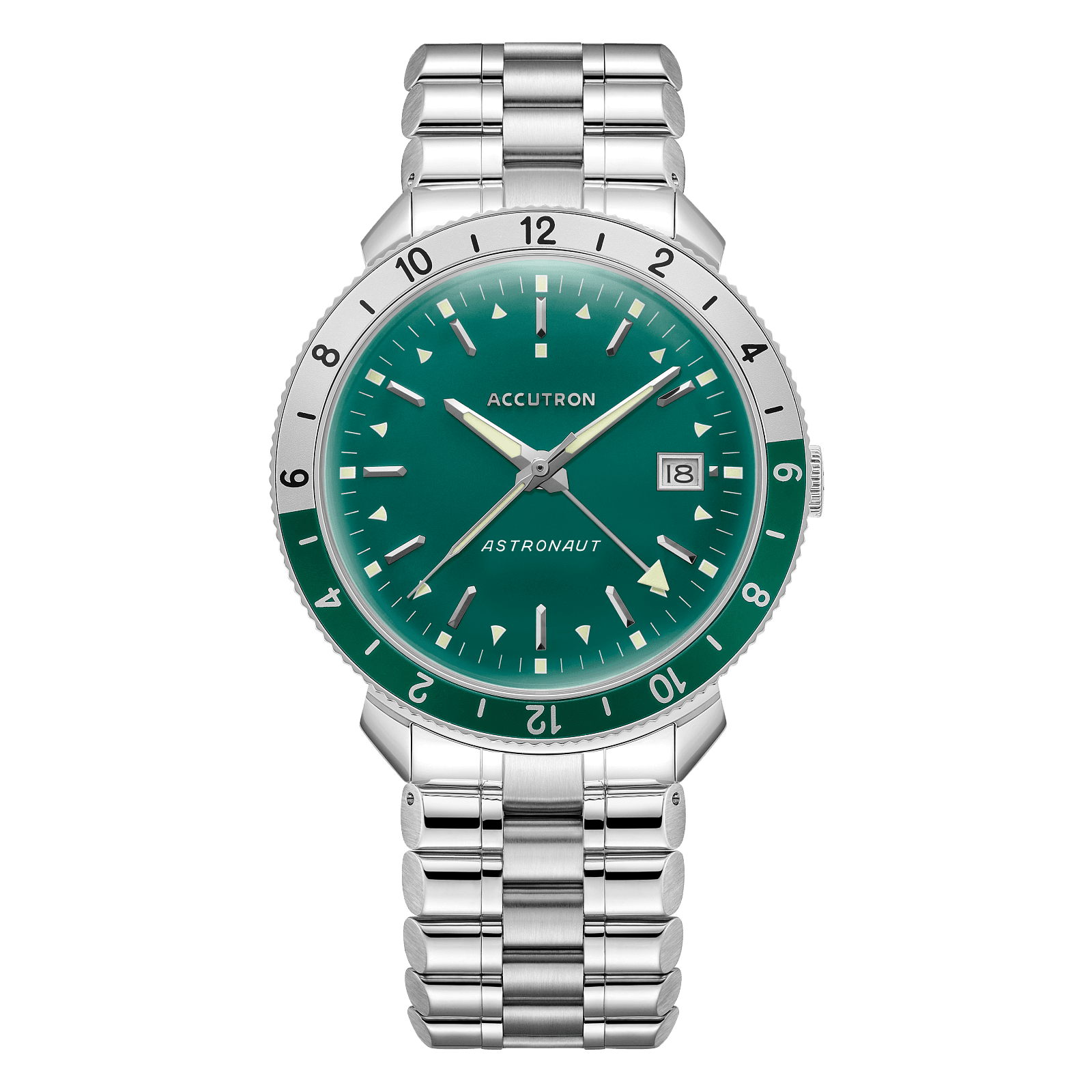 Accutron Stainless Steel Electrostatic Mens Watch 26B205