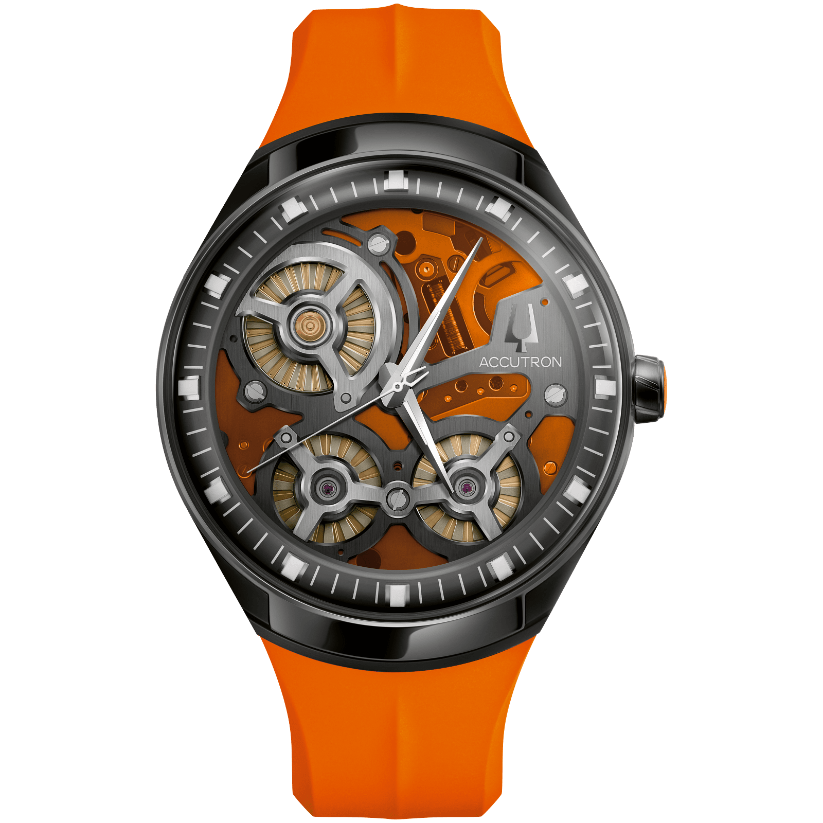 Accutron Stainless Steel Electrostatic Mens Watch 28A205