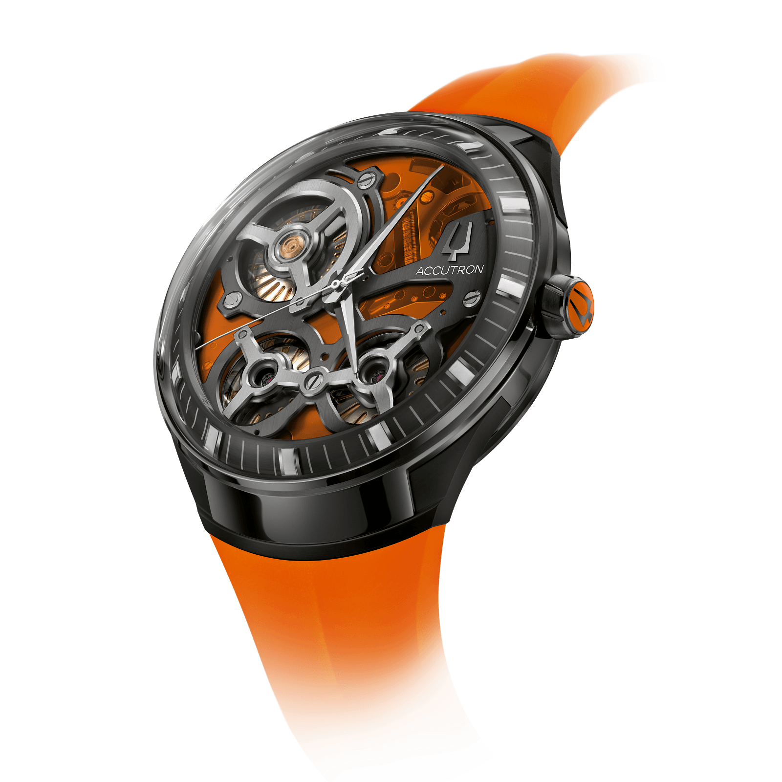 Accutron Stainless Steel Electrostatic Mens Watch 28A205