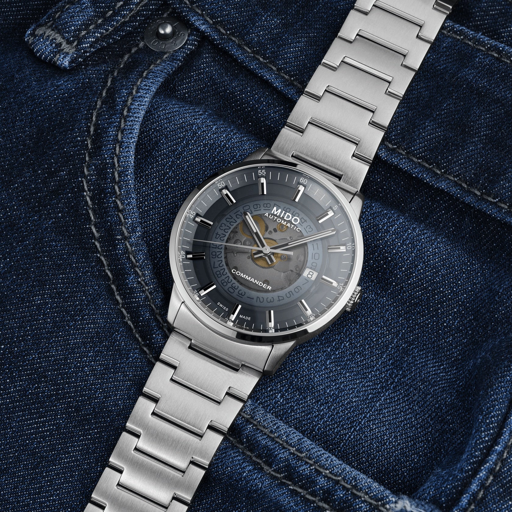 Mido Commander Gradient M021.407.11.411.01