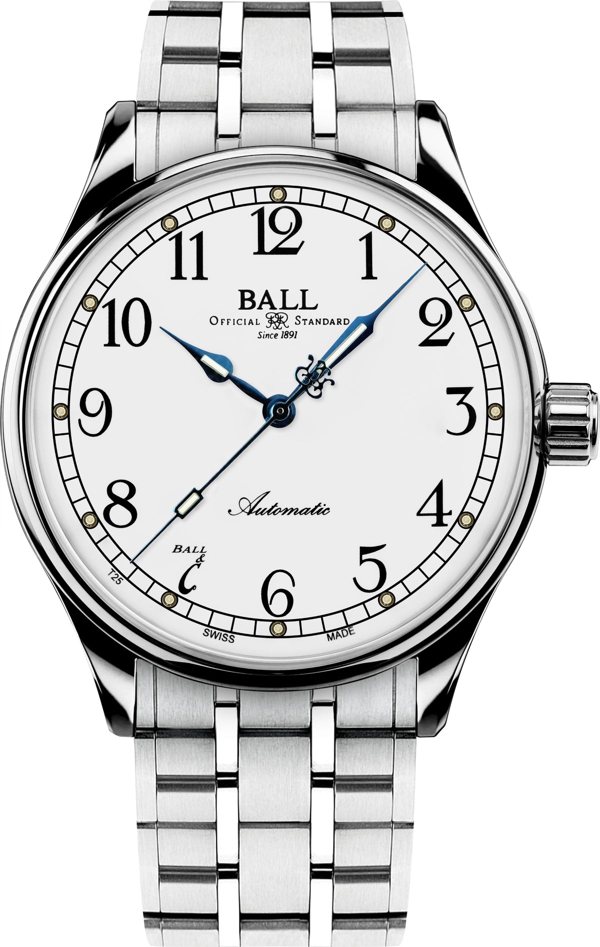 Ball Trainmaster Standard Time (40mm) Watch NM3888D-S9J-WH