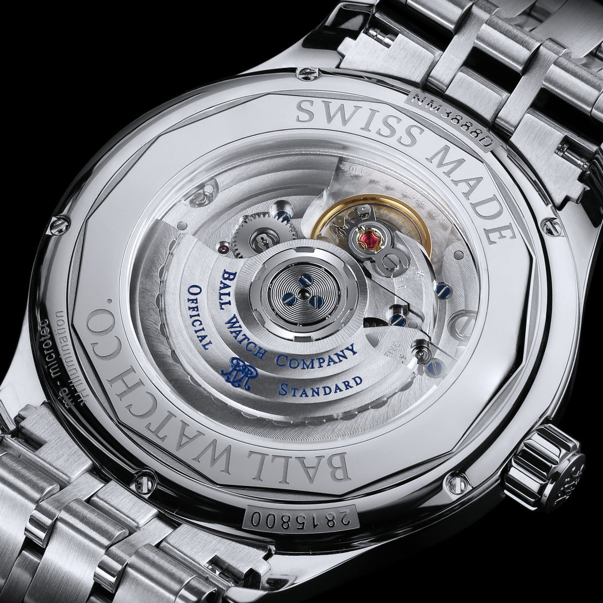 Ball Trainmaster Standard Time (40mm) Watch NM3888D-S9J-WH