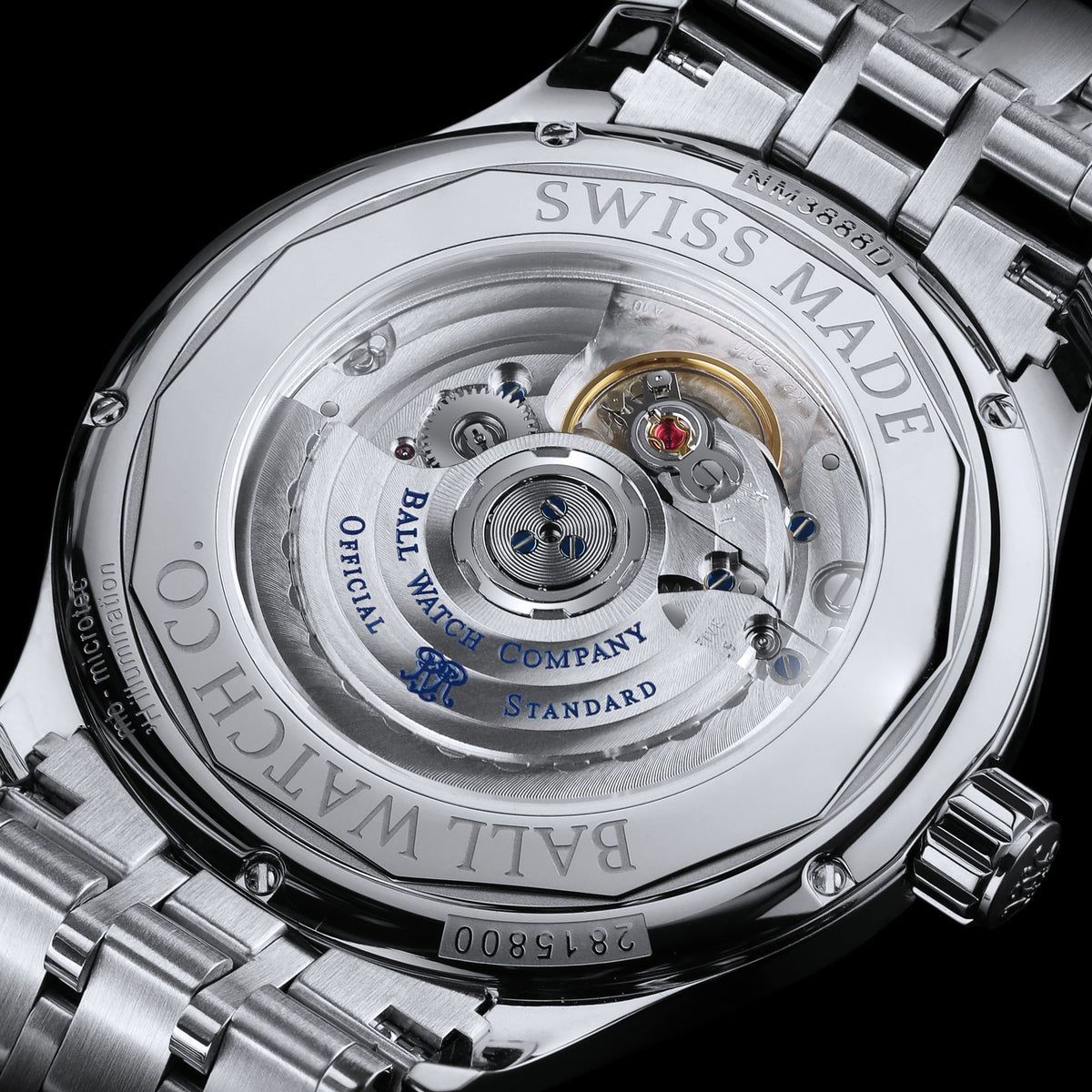Ball Trainmaster Standard Time (40mm) Watch NM3888D-S9J-WH