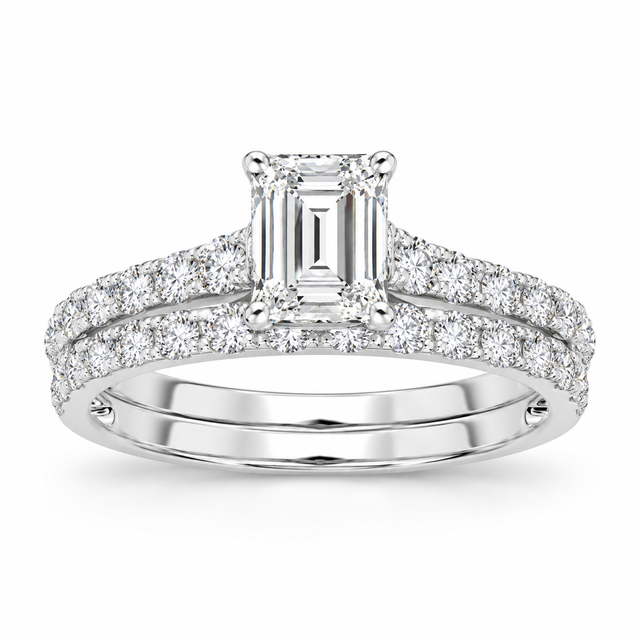 Certified Lab Grown 14K 2.00CT Diamond Bridal Ring 65753