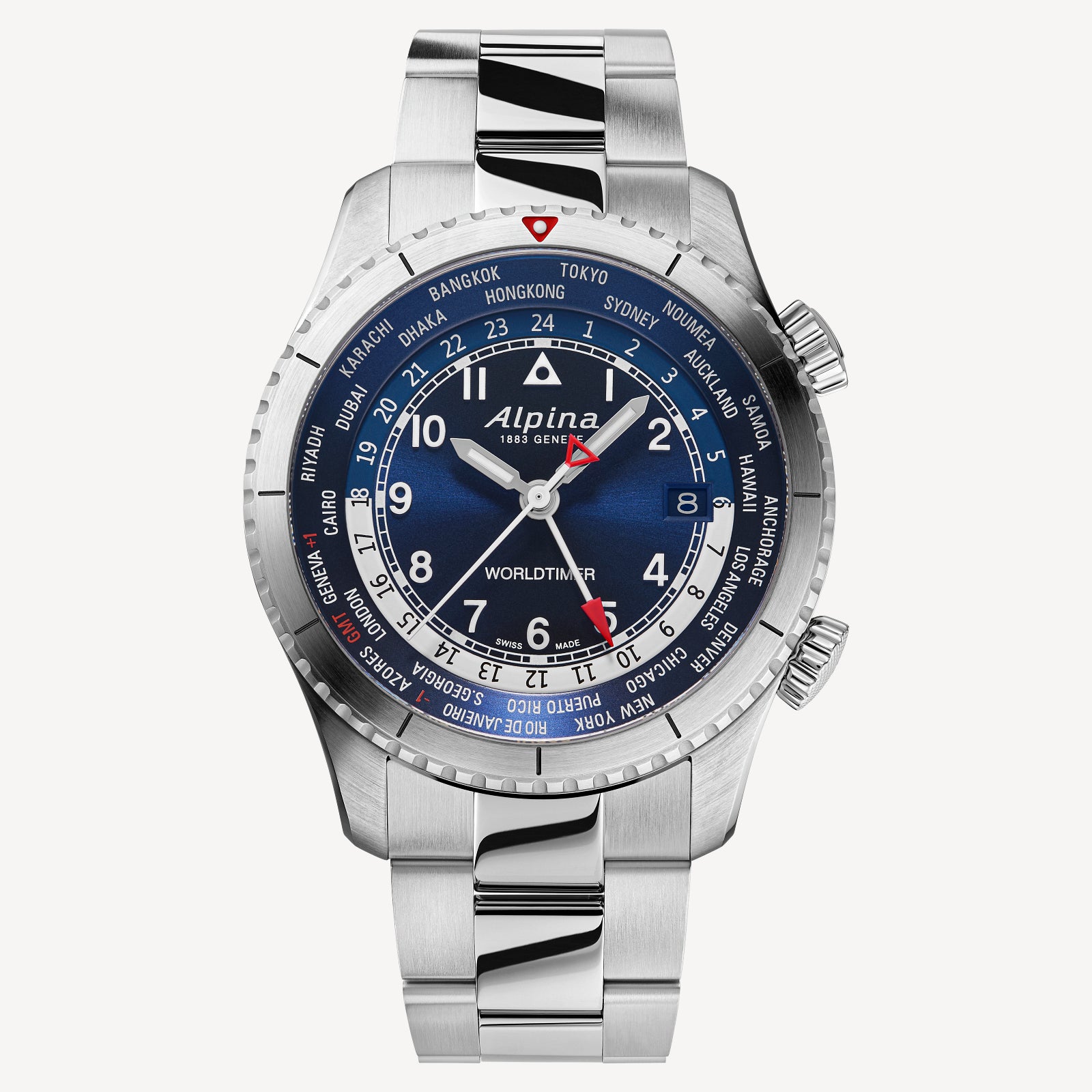 Pilot Quartz Worldtimer Watch AL-255N4S26B