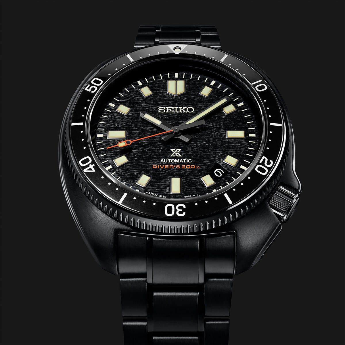 SEIKO LUXE PROSPEX 1970 HERITAGE DIVER'S BLACK SERIES LIMITED EDITION SLA061