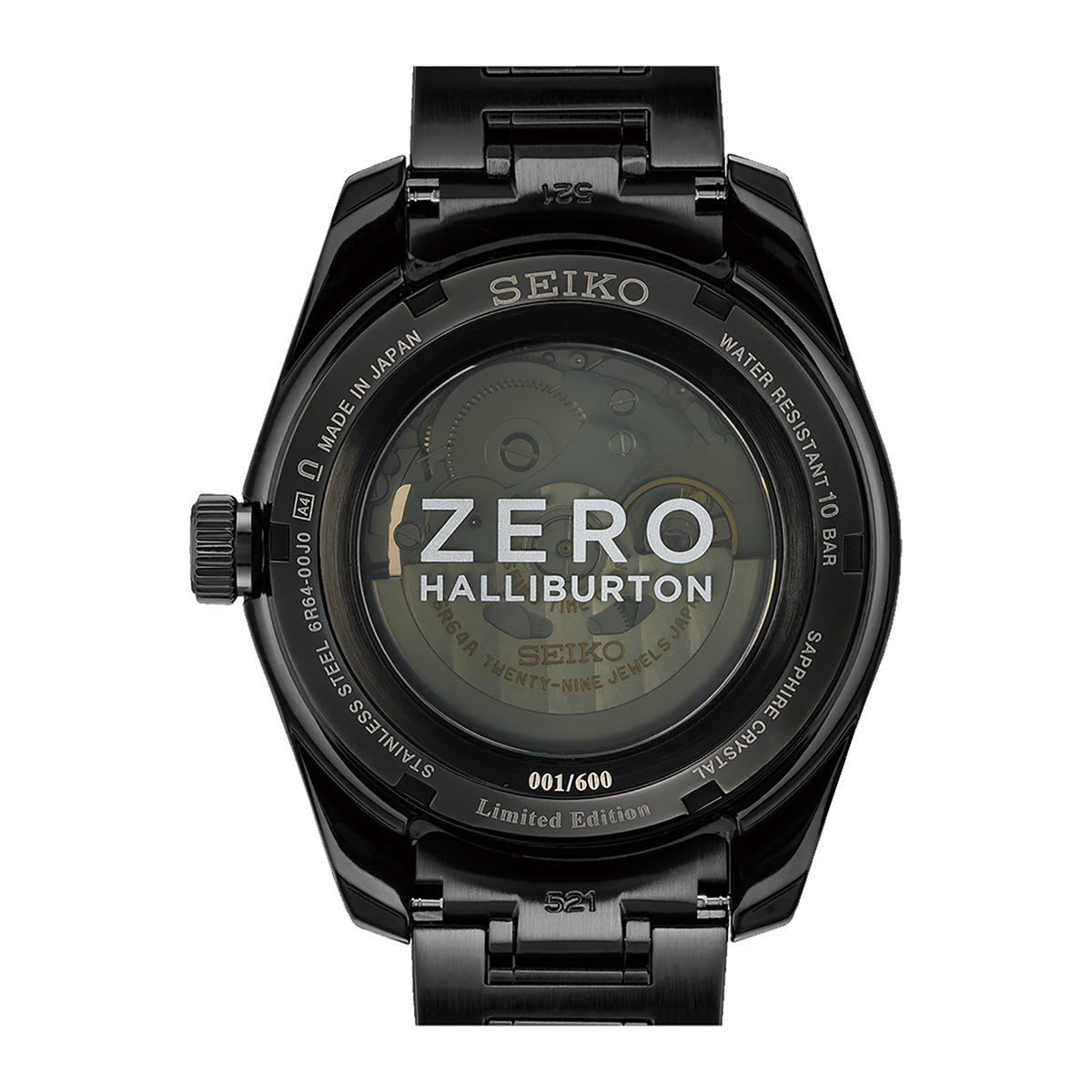 SEIKO LUXE PRESAGE SHARP EDGED SERIES ZERO HALLIBURTON LIMITED EDITION SPB271