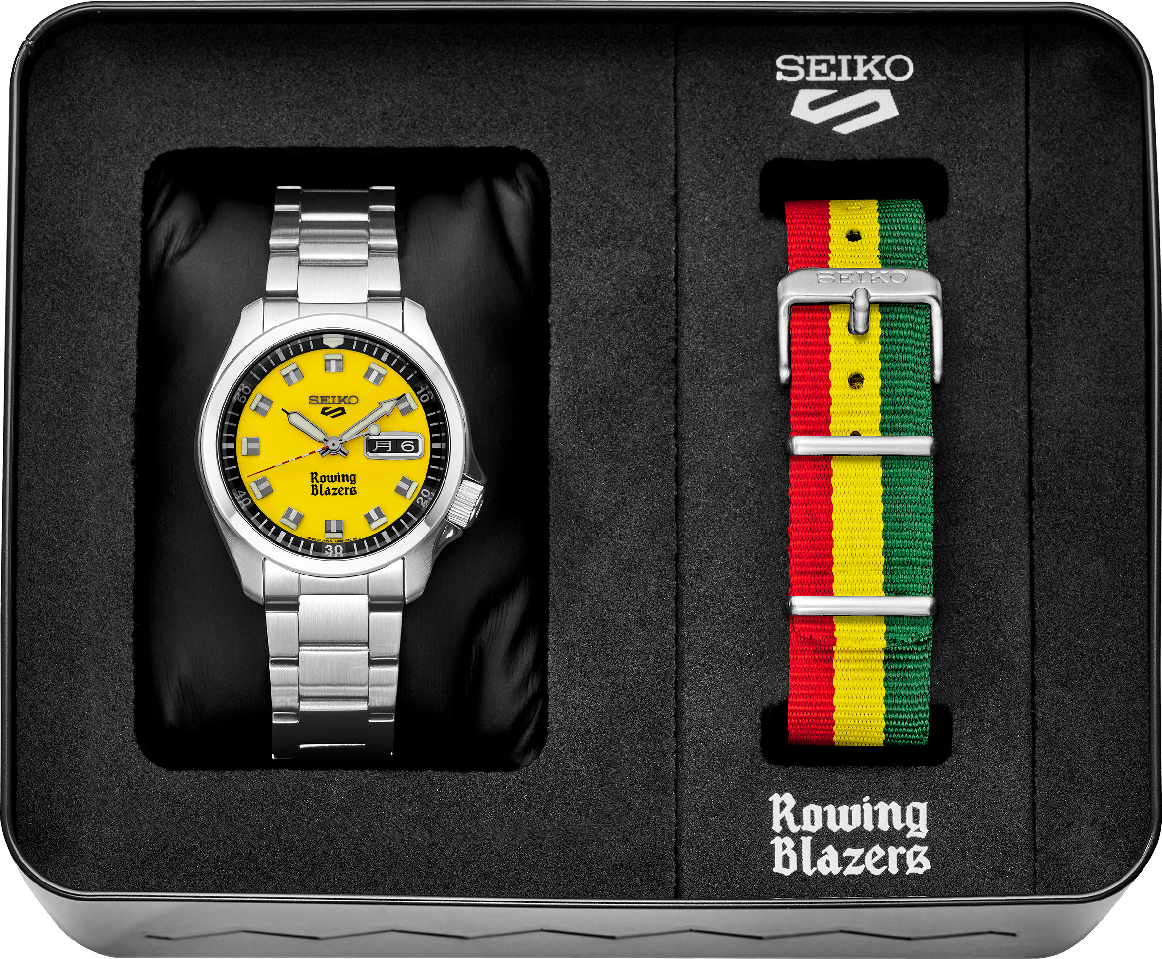 Seiko 5 Sports Rowing Blazers Collaboration Limited Edition Watch SRPJ69