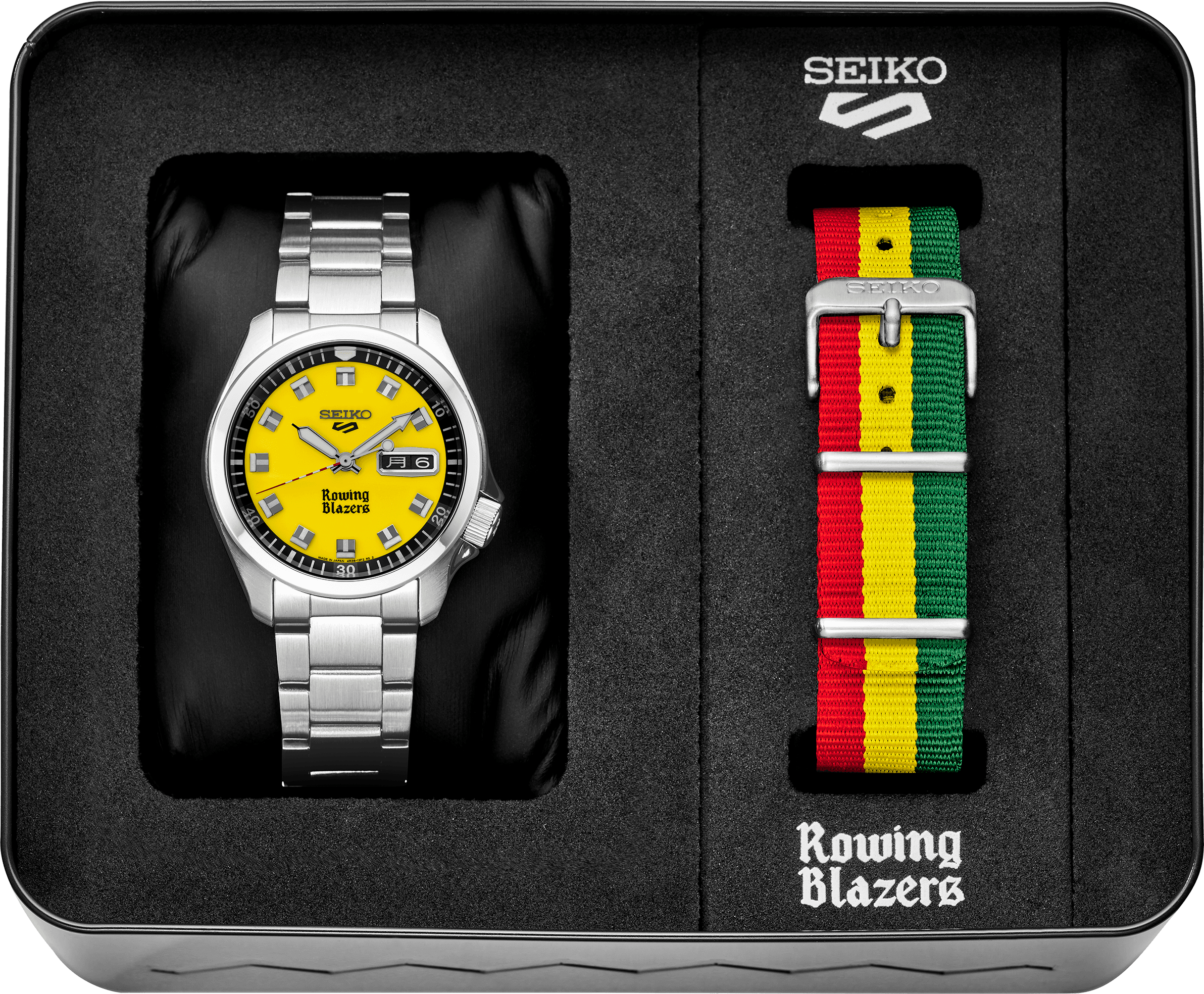 Seiko 5 Sports Rowing Blazers Collaboration Limited Edition Watch SRPJ69