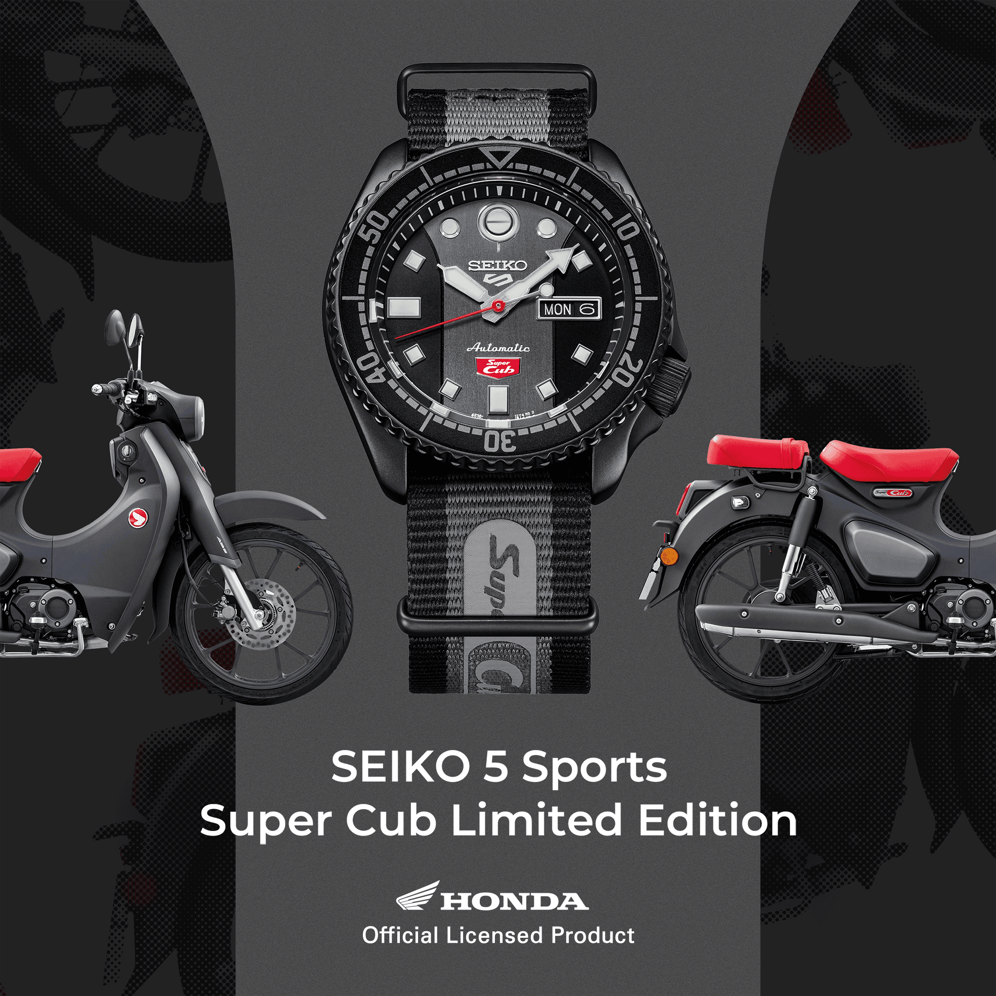 Seiko 5 Sports Super Cub Limited Edition Watch SRPJ75