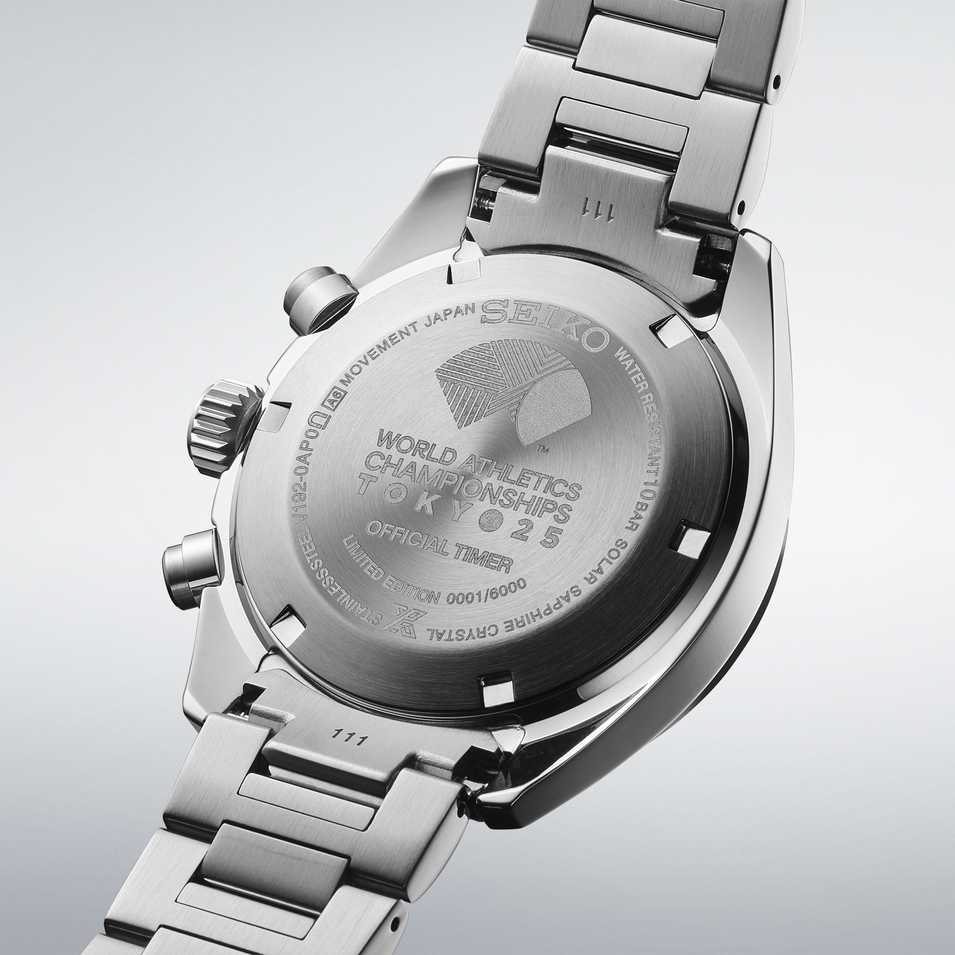 Seiko Speedtimer Solar Chronograph World Athletics Championships Tokyo25 Limited Edition Watch SSC955