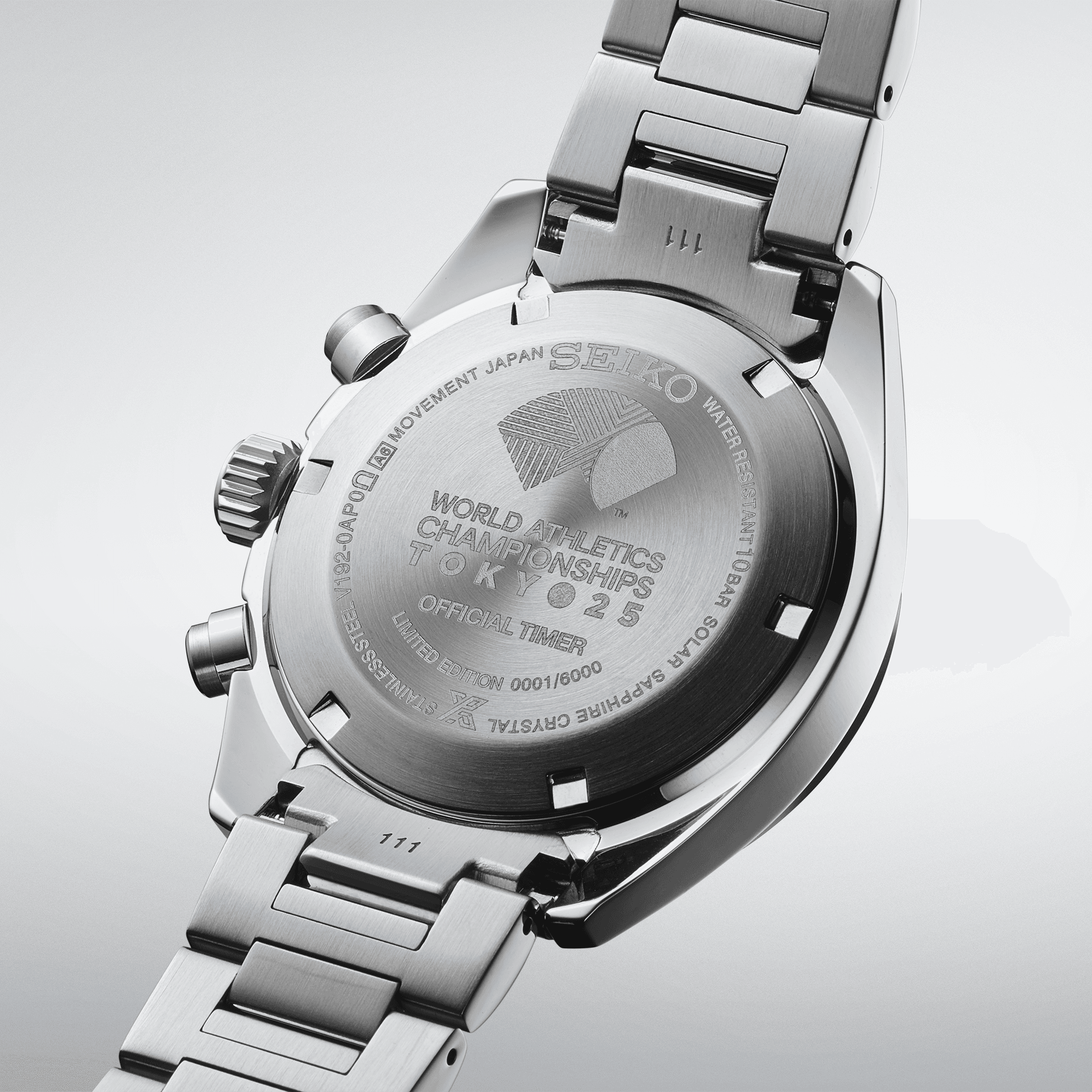 Seiko Speedtimer Solar Chronograph World Athletics Championships Tokyo25 Limited Edition Watch SSC955