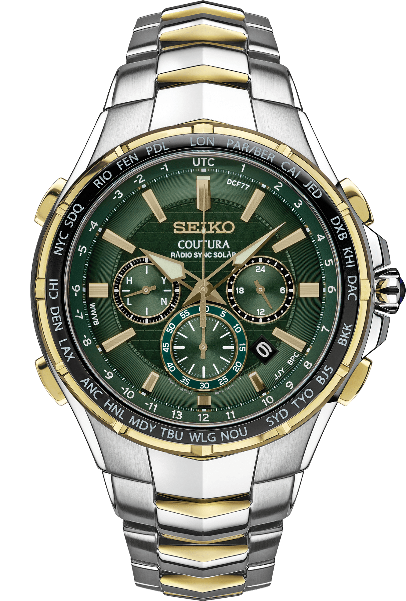 Seiko Coutura Radio Sync Solar Chronograph SSG022