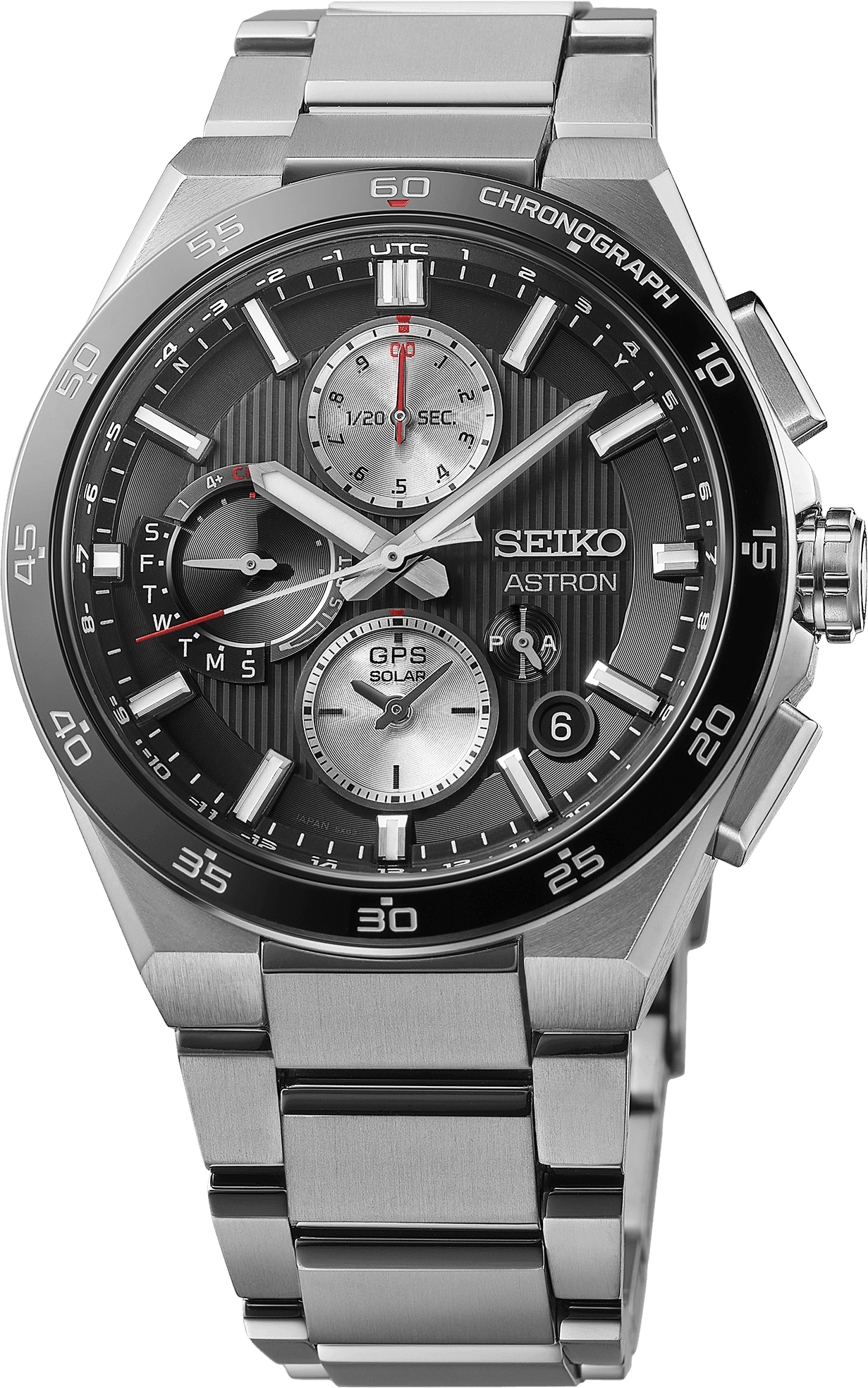 SEIKO LUXE ASTRON GPS SOLAR DUAL-TIME CHRONOGRAGH SSH151