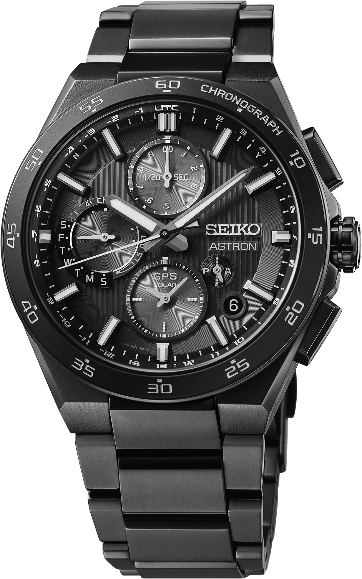 SEIKO LUXE ASTRON GPS SOLAR DUAL-TIME CHRONOGRAGH SSH155