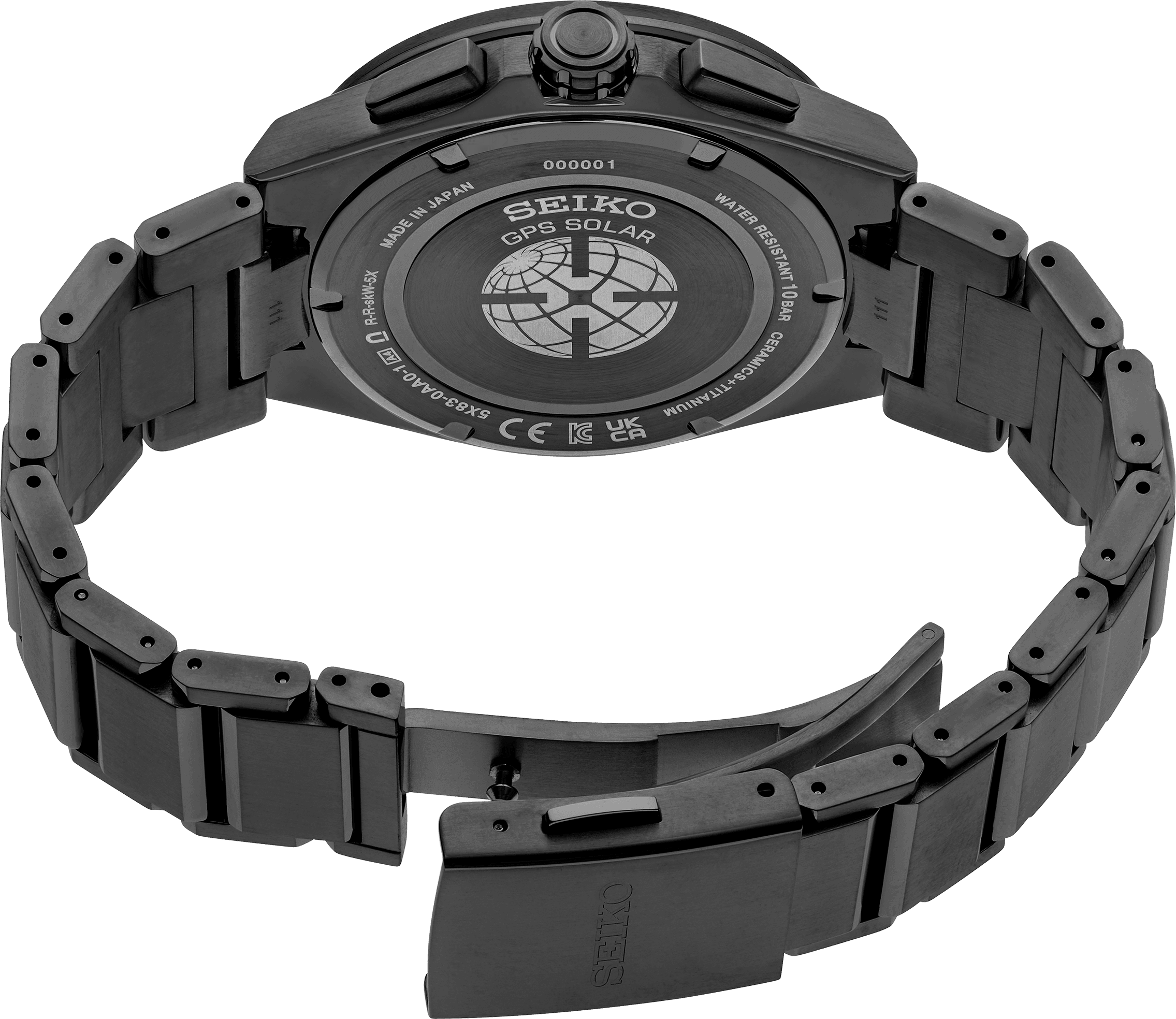 SEIKO LUXE ASTRON GPS SOLAR DUAL-TIME CHRONOGRAGH SSH155