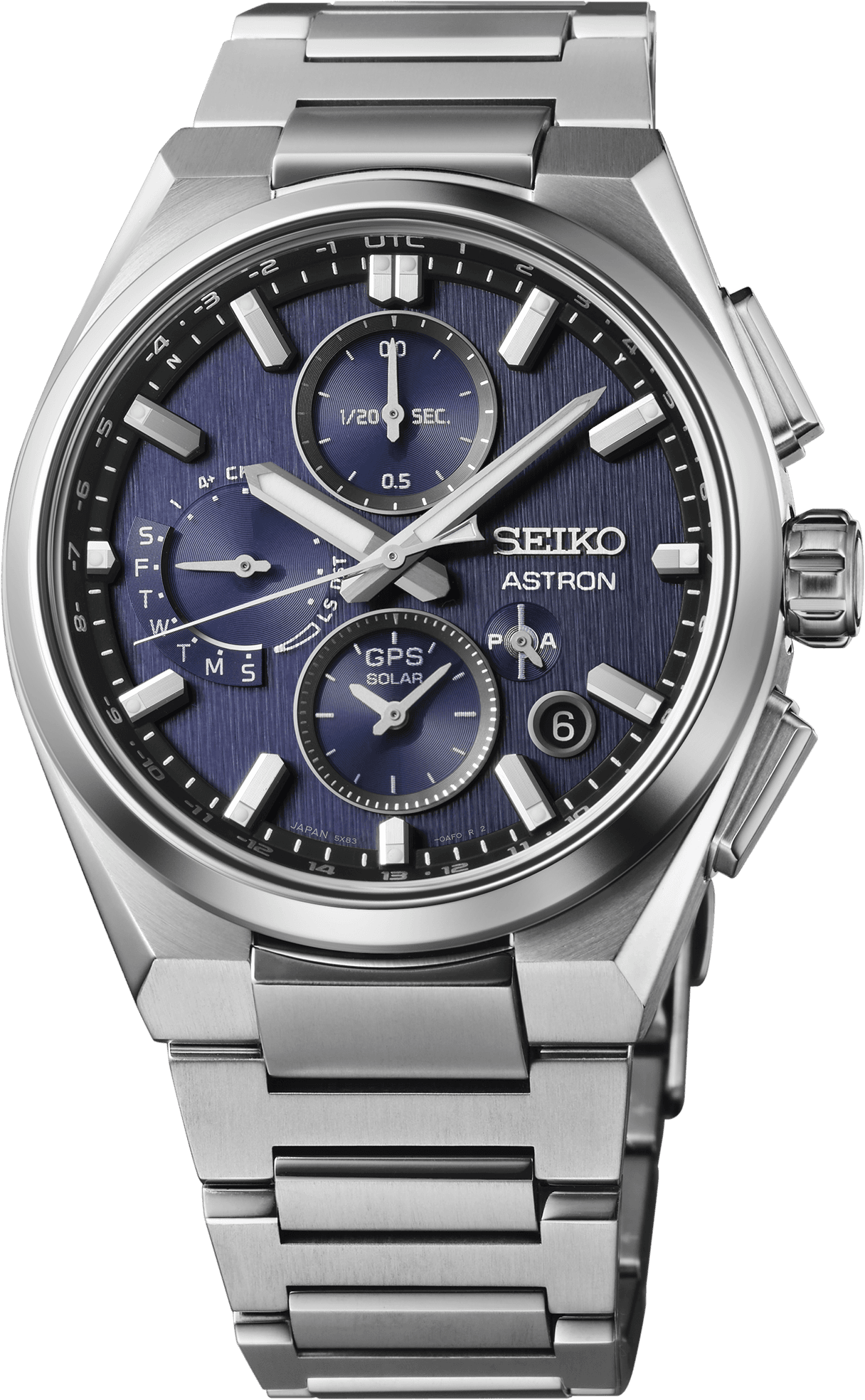 SEIKO LUXE ASTRON GPS SOLAR DUAL-TIME CHRONOGRAPH SSH161