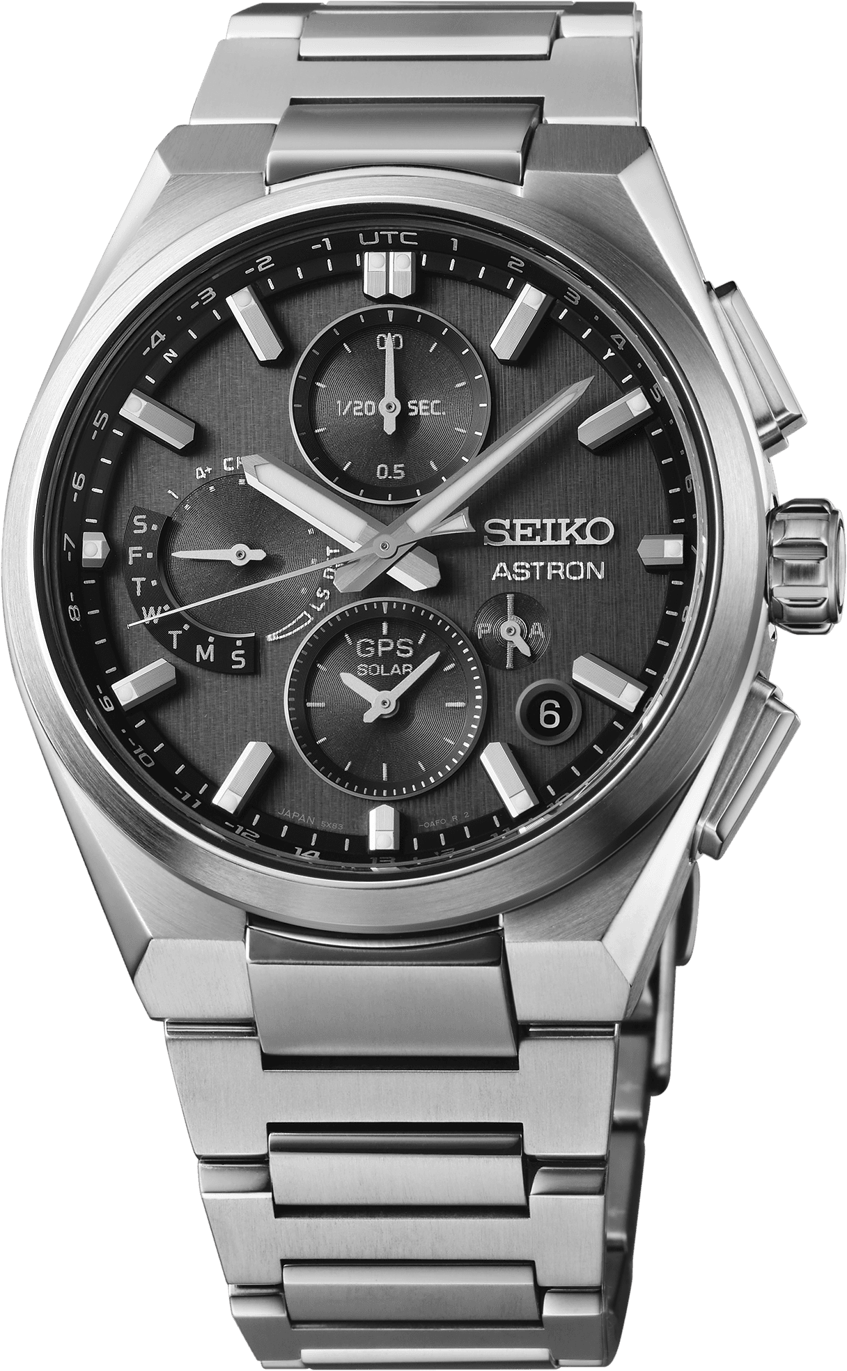SEIKO LUXE ASTRON GPS SOLAR DUAL-TIME CHRONOGRAPH SSH163
