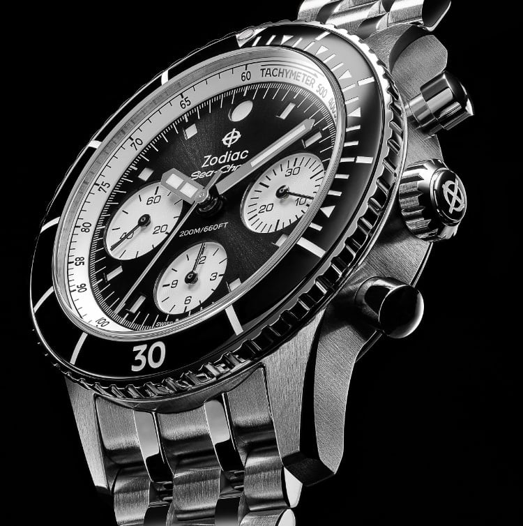 Zodiac Sea-Chron Automatic Stainless Steel Watch ZO3604