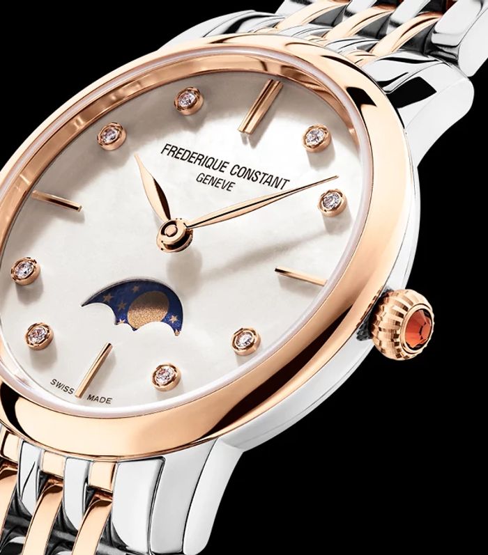 Slimline Ladies Moonphase FC-206MPWD1S2B