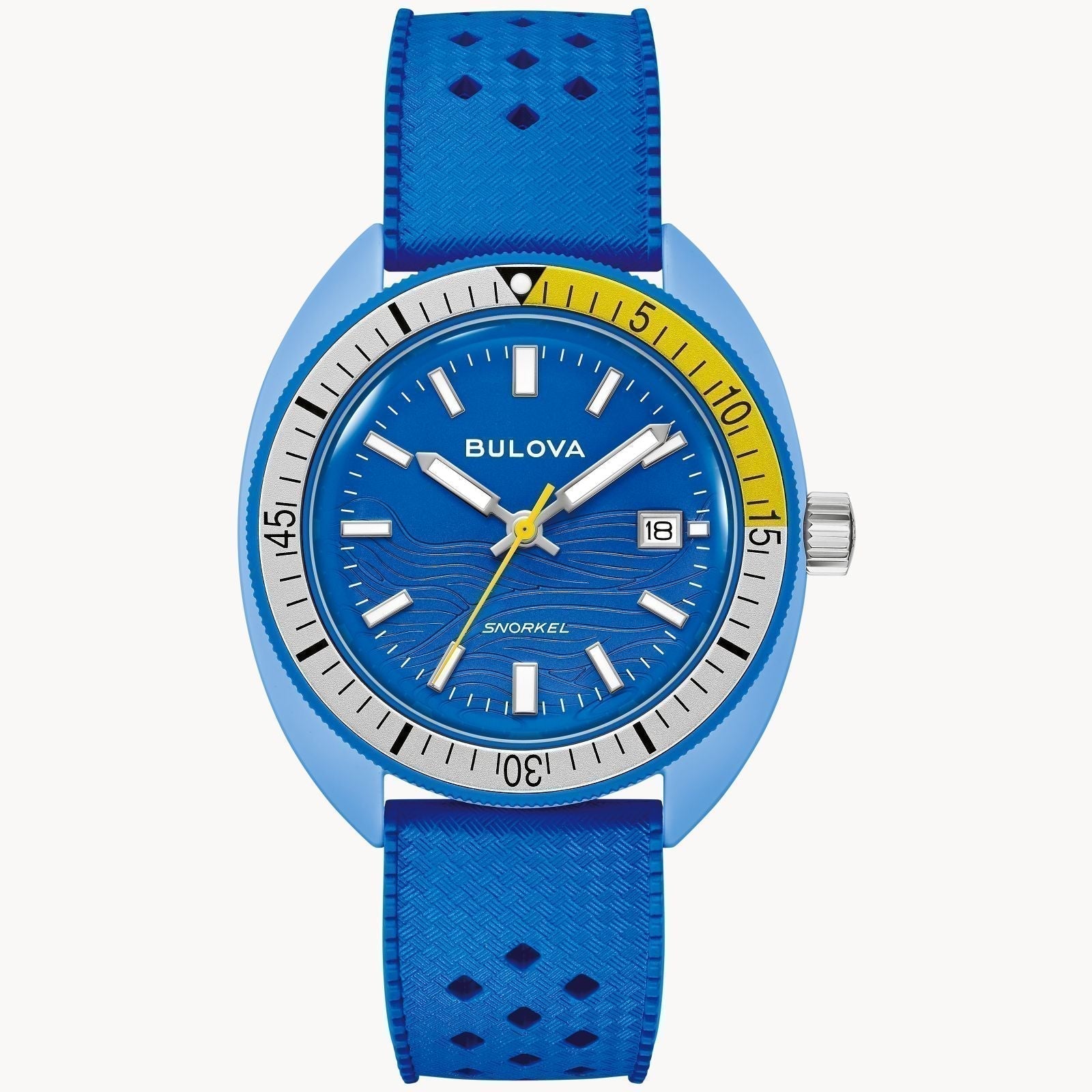 Buova Snorkel Blue Tang Fish Men Watch 98B445