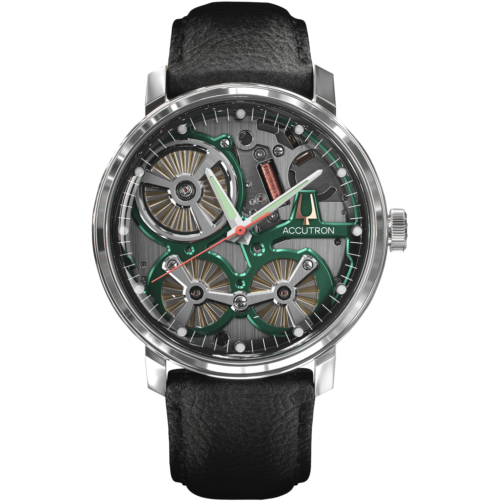 Accutron Stainless Steel Electrostatic Mens Watch 2ES6A001