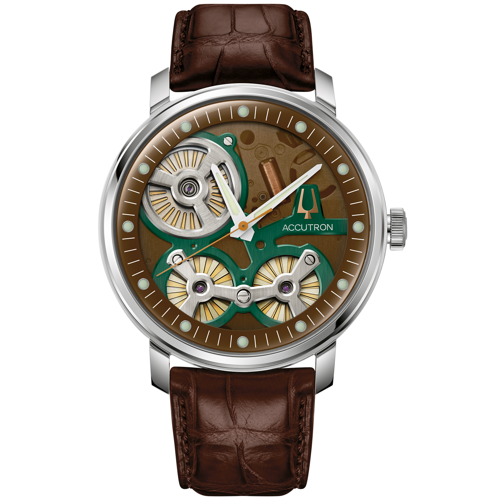 Accutron Stainless Steel Legacy Unisex Watch 2ES6A007