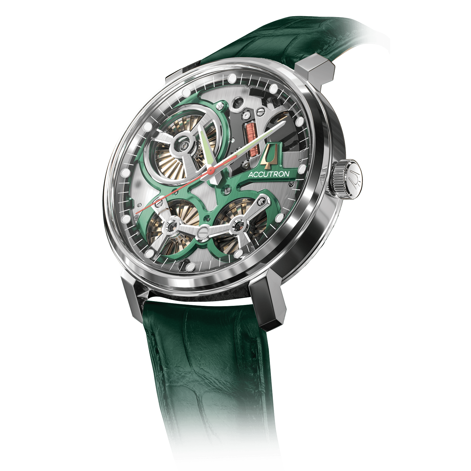 Accutron Stainless Steel Electrostatic Mens Watch 2ES6A003