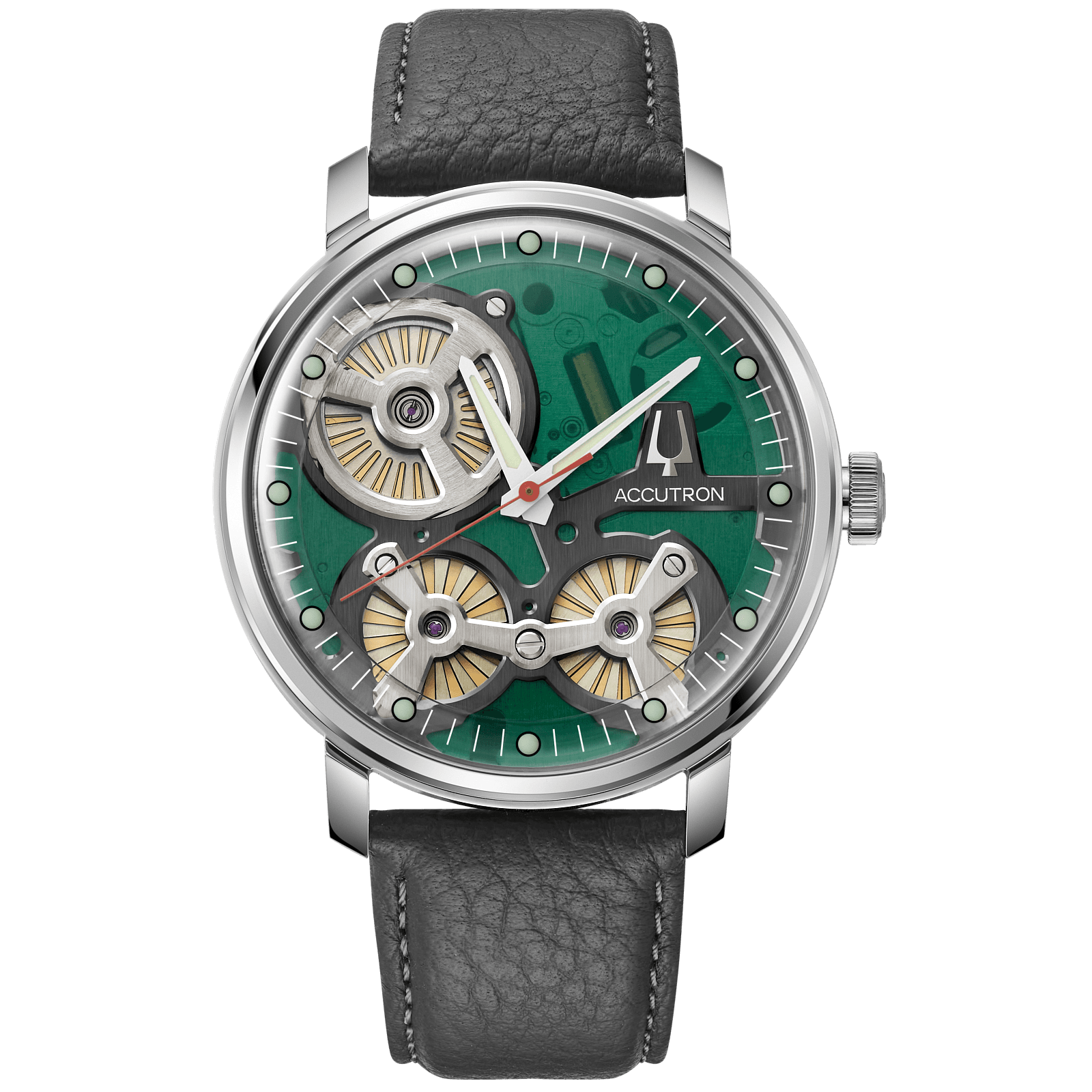 Accutron Stainless Steel Electrostatic Mens Watch 2ES6A005
