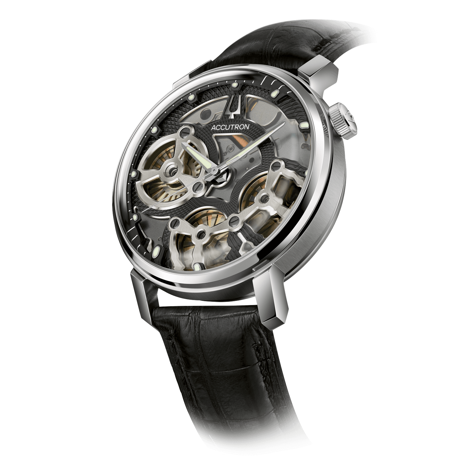 Accutron Stainless Steel Astronaut Mens Watch 26A210