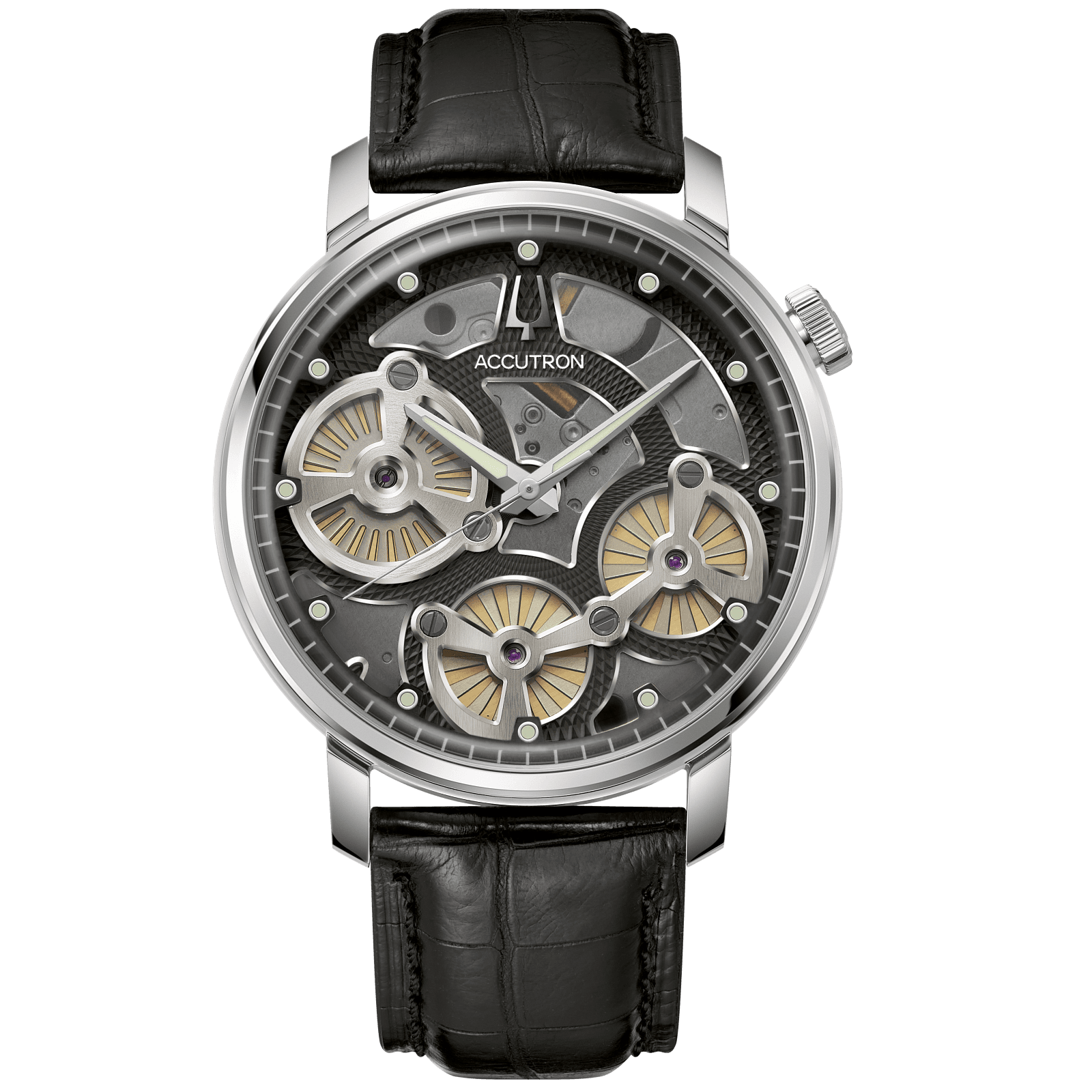 Accutron Stainless Steel Astronaut Mens Watch 26A210