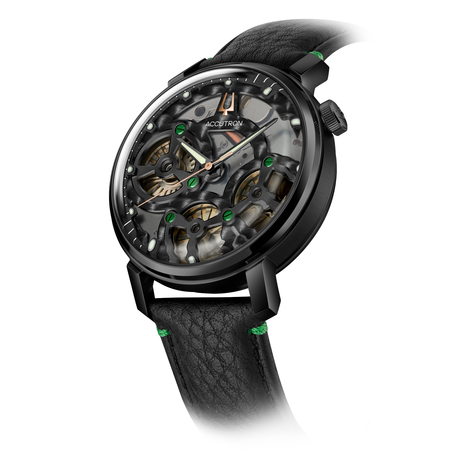 Accutron Stainless Steel Electrostatic Mens Watch 28A209