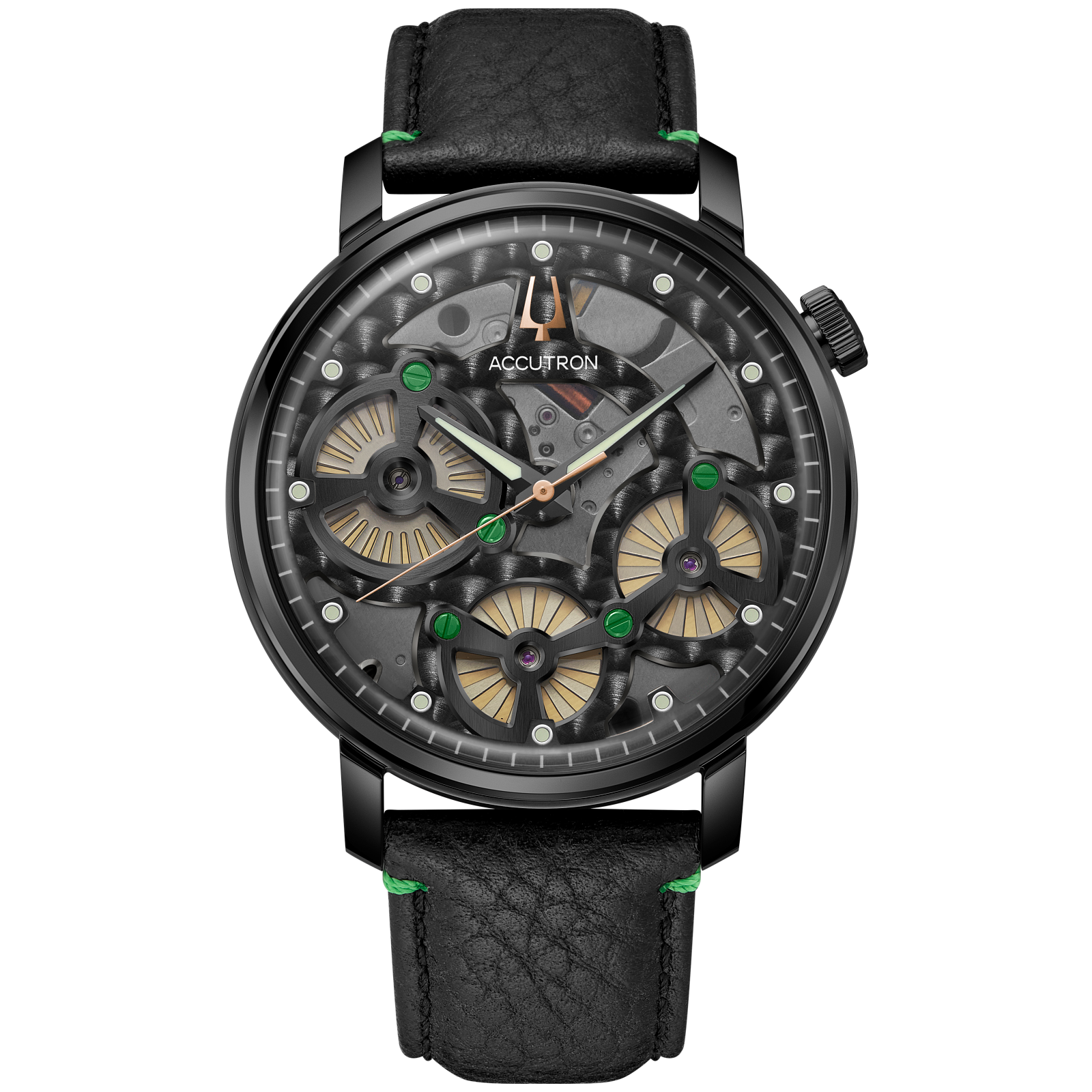 Accutron Stainless Steel Electrostatic Mens Watch 28A209