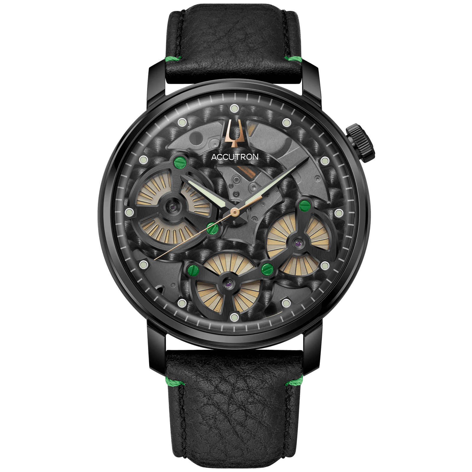 Accutron Stainless Steel Electrostatic Mens Watch 28A209