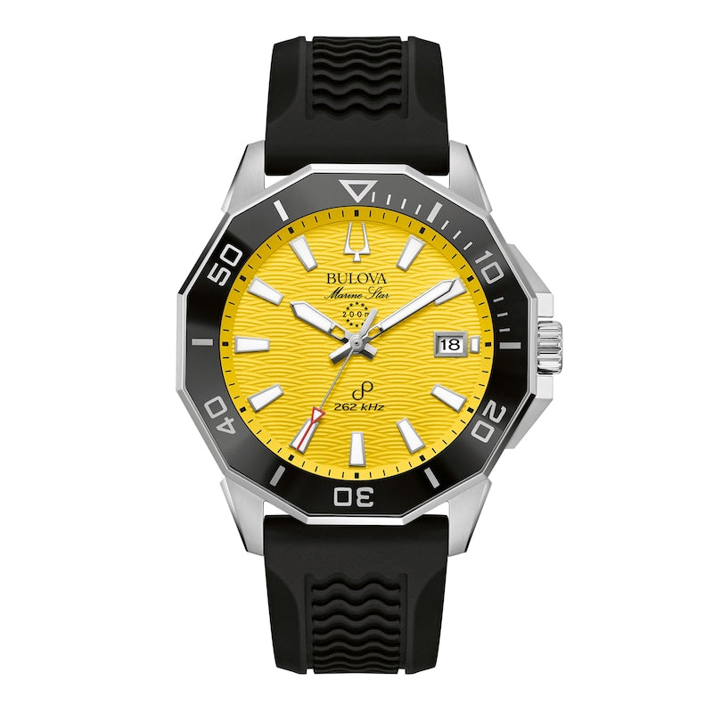 Men’s Bulova Marine Star Precisionist Sport Watch with Yellow Dial 96B431