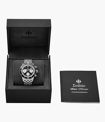 Zodiac Sea-Chron Automatic Stainless Steel Watch ZO3604
